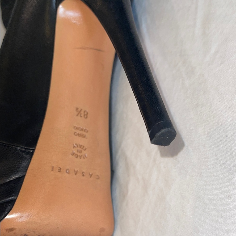Casadei Over-the-Knee stretch leather Boots 8.5 - Picture 4 of 8